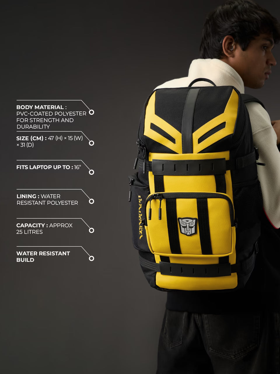 Bumblebee Tactical Autobot Backpack