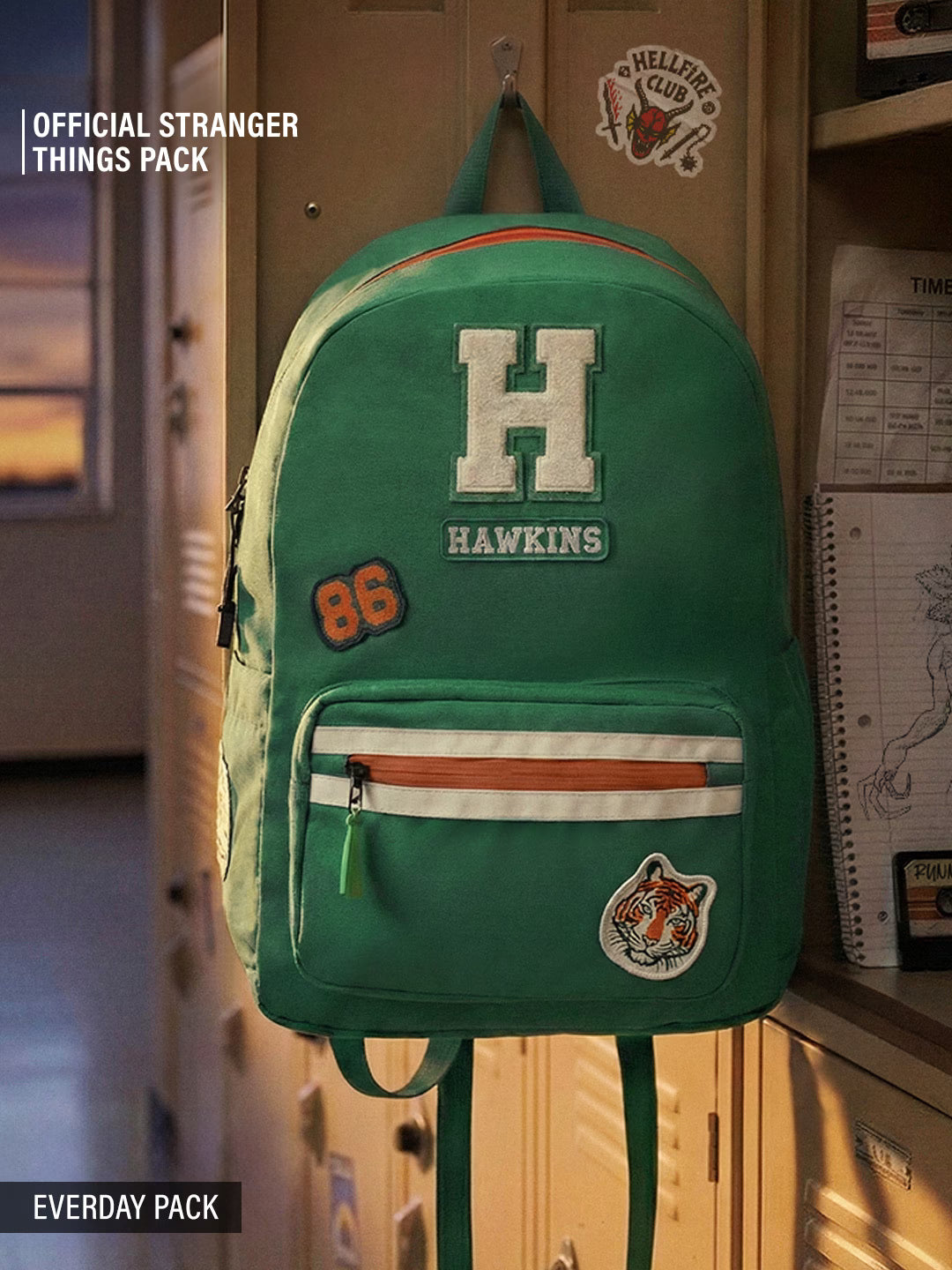 Stranger Things Hawkins collectible made of 100% polyester, machine washable