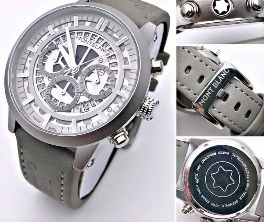 Mont Blanc grey chronograph  M1122 Watch