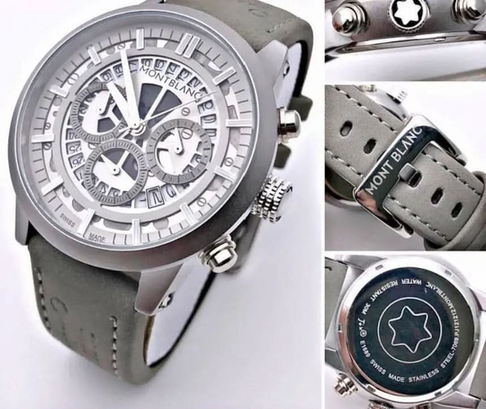 Mont Blanc grey chronograph  M1122 Watch